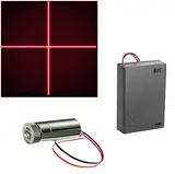 CTRICALVER 1 Stück 650nm 3-6 V Rote Laser Kreuz Modul Diode w/Fahrer Kunststoff Objektiv+ 1pcs AA Batteriehalter