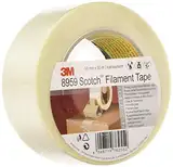 Scotch Filamentklebeband 8959 transparent 50mm x 50m / Kreuzgewebtes Glasfaser Spezialklebeband universell einsetzbar und leistungsstark / 1-er Pack