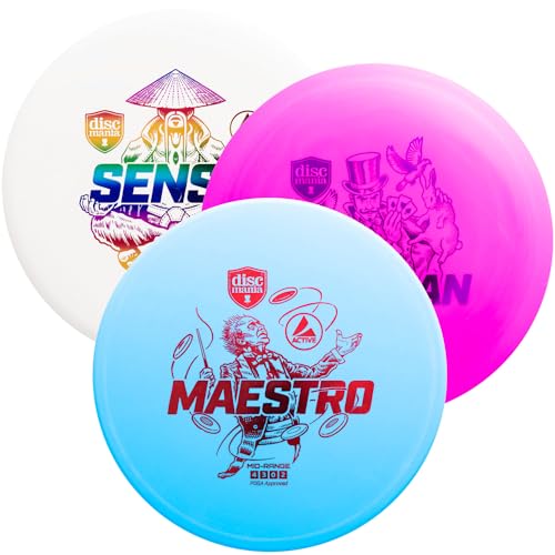 Discmania Disc Golf Set | Wurfscheiben-Set für Verschiedene Wurfsituationen | 3 Discs inklusive | Kunststoff | für Disc Golf