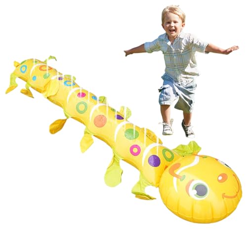 Caterpillar Sprinkler für Kinder, Caterpillar aufblasbare Sprinkler | Aufblasbare Raupen-Wassersprühmatte aus PVC, Gartenspiel-Wassersprühmatte, Spielzeug, Party-Sprühen, interaktives Spielzeug, Kinde