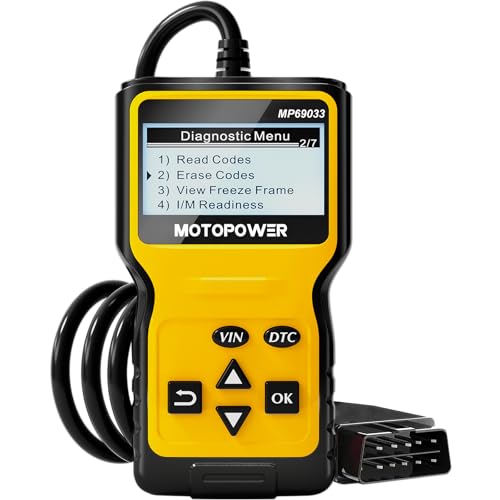 MOTOPOWER MP69033 Auto OBD2 Scanner Codeleser Motor-Fehlercode-Leser Scanner CAN Diagnosegerät für alle OBD II Protokoll Autos