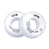 VCE 2 Stück PTFE Dichtband PTFE Band Gewinde Dichtungsband Teflonband Gewindedichtband PTFE Tape, 12mm 13m, weiß…