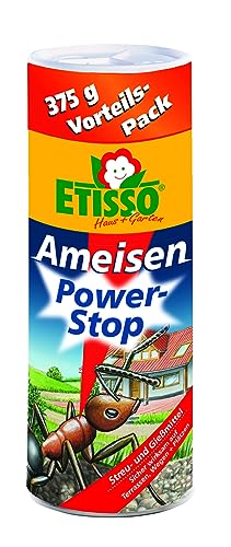 ETISSO® Ameisen Power-Stop (375g) · Ameisenmittel mit effektiver Lockwirkung · Streu- & Gießmittel gegen Ameisen · Ameisengift für innen & außen · Ameisenfrei Ködergranulat