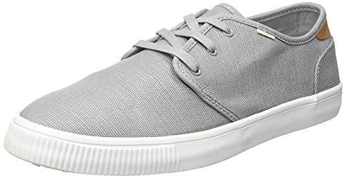 TOMS MEN CARLO Drizzle Grey Heritage Canvas UK7.5