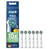 Oral-B Pro CrossAction Aufsteckbürsten für elektrische Zahnbürste, 6 Stück, überlegene Zahnreinigung mit innovativen X-förmigen Borsten, Original Oral-B Zahnbürstenaufsatz, Made in Germany