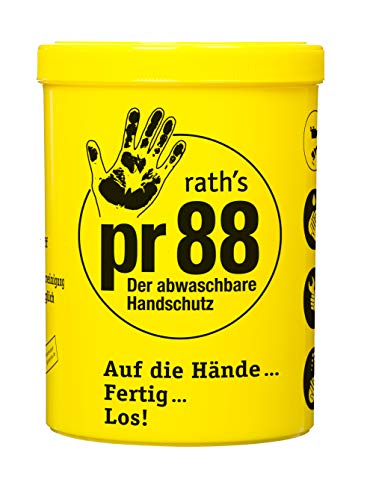 rath's pr88 - abwaschbarer Hautschutz | 1-Liter-Dose - ca. 300 Anwendungen | kein Konatkt der Haut mit öligem, fettigem und auch stark haftendem Schmutz