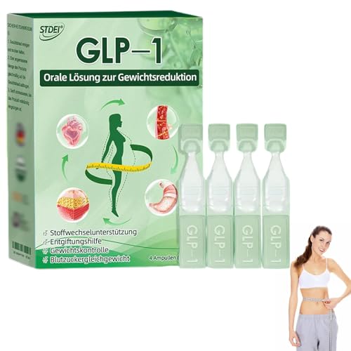 STDEI GLP-1 Orale Lösung, Professional STDEI GLP-1 Oral Solution, GLP-1 Tropfen, Natürliche GLP1 Supplement Tropfen für Frauen & Männer (1 Pack)