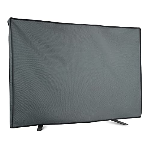 kwmobile 49-50" TV Outdoor TV Abdeckung - Fernseher Hülle Bildschirmschutz - Schutzhülle wetterfest - Grau