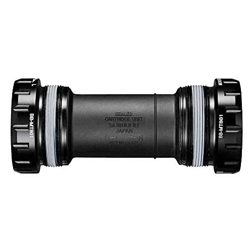 SHIMANO Unisex Adulto Bbmt801b BB-MT801-Tazze Con filettatura Inglese, Schwarz, 68/73 mm