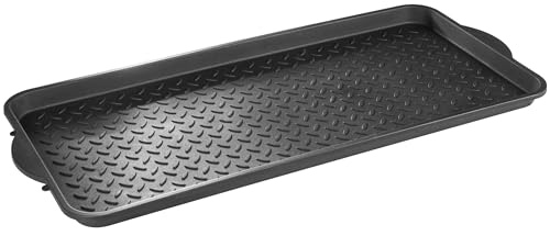 Walser Antirutschmatte Safetray, Mehrzweckwanne, Abtropfmatte Auto Kofferraumwanne, Schuhablage, Schuhabtropfschale, Ölwanne, Auffangwanne, Napfunterlage, Kunststoffwanne, Öl Auffangwanne S 77x35x3cm