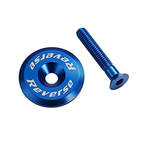 Reverse Steuersatzkappe Alu mit Schraube dunkel blau