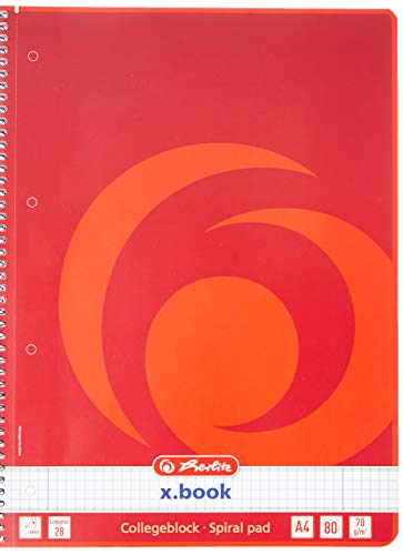 Herlitz Collegeblock A4, 80 Blatt, 70 g/m