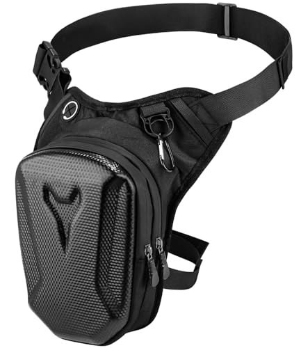 Beintasche Motorrad für Herren Damen, Wasserdicht Beinbeutel, Taktische Hüfttaschen, Beintasche Damen, Oberschenkeltasche, für Laufen, Reisen, Radfahren, Motorradfahren, Camping, Angeln