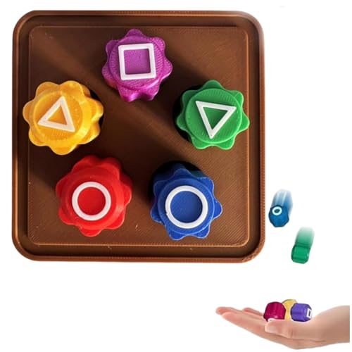 Gonggi Stone Pebbles,Gonggi Korean Game,Gonggi Mahjong Steine Spiel,Traditionelles Koreanisches Spiel,mit Base,für Kinder und Erwachsene,Ideal für Unterhaltsame Stunden und Koordinationstraining
