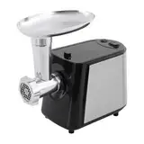 220V Rostfreier Stahl Elektrische Fleischwolf, Fleischwolf Maschine mit 3-Klingen, für Hausküchen Restaurants 24*15*29cm