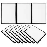 Gadpiparty 10 Blatt Zeichenkarton Papier für DIY Malerei Dicke Leere Malpapiere für Grußkarten und Kunstprojekte mit Schwarzem Rand