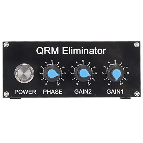 QRM Eliminator X Phase, Signalunterdrückung aus Aluminiumlegierung Zur Signalunterdrückung, Integrierte PTT-Steuerung, 1,8 MHz Bis 30 MHz Einstellbar, HF-Bänder