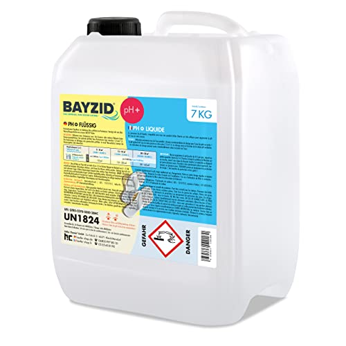 1 x 7 kg BAYZID ® Pool pH Heber Plus flüssig - für Top Wasserqualität im Pool