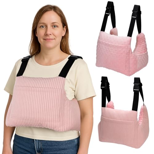 RoamReady Mastektomie-Kissen, Post-Mastektomie-Must-Haves, Hysterektomie-Kissen, Lumpektomie-Wiederherstellungszubehör, Brust-OP-Kissen, Geschenke für Frauen, Hilfe zur Genesung und Erholung, Rosa