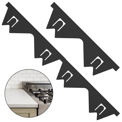 2pcs Ofenspaltabdeckungen decken rostfreie Stahlofenspaltfüllungen einverrückter Köderabdeckungsspaltspap