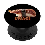 Unagi Sushi Japanischer Aal Real Nigiri Unagi PopSockets mit austauschbarem PopGrip