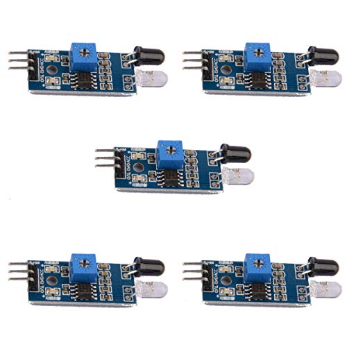 Youmile 5-Pack IR Infrarot Hindernisvermeidung Sensor Modul für Arduino Smart Car Robot 3 Draht