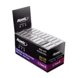 Atomic Filter Tips Active Charcoal Extra Slim 6mm- 20er Set -120 Stück im Beutel – Hochwertige Filtertips für selbstgedrehte Zigaretten – Effektive Schadstoffreduktion - Ideal für unterwegs