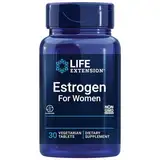 Life Extension Estrogen for Women – Östrogen für Frauen - Pflanzliche Formel, 30 vegane Tabletten - Mit Mönchspfeffer & Brokkoli-Extrakt, Monatspack