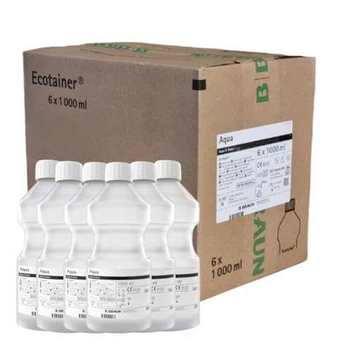 B. Braun Aqua Ecotainer® Topische Spüllösung 6 x 1000 ml | Karton (6 Flaschen)