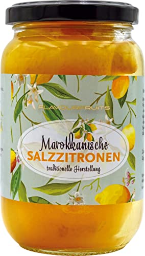 Limfood | 200g Original marokkanische eingelegte ganze Salzzitronen, eingelegte Zitronen afrikanische Delikatesse, nordafrikanische Küche, zu Fisch, Hühnchen, Fleisch