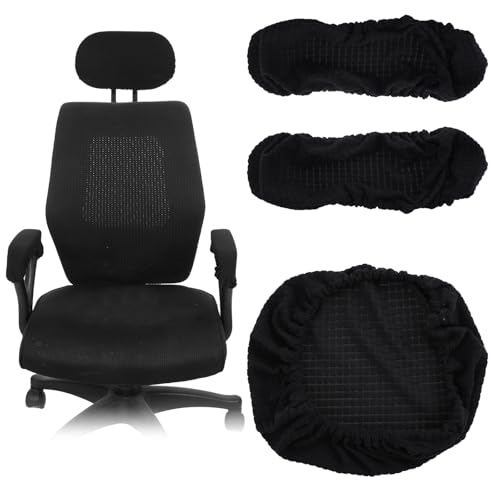 Armlehnenschoner, Dehnbar Elastische Armlehnenschoner Mit Kissenbezug, 2 Stück Abnehmbar Waschbar Stuhlarmlehnenbezug, Bürostuhl Arm Armlehne Abdeckungen, Armlehnenbezug Für Bürostuhl, Gamingstuhl