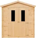 Gartenhaus Holz - Geräteschuppen Holz - Gerätehaus B216xL206xH216 cm/ 3.53 m2 - Fahrrad Schuppen - Gartenhäuser & aufbewahrung Wasserfestes Dach TIMBELA M343C