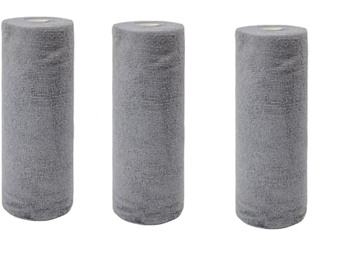 Microfiber Cleaning Cloth Roll, Reusable Washable Rags（Pack of 60- Disposable Microfiber Rags, Absorbent Cleaning Rags, Streak-Free, Dispensable Wash Towels for House, Kitchen (01,One Size)