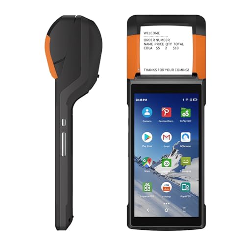 Fuhuihe V2S Classic Edition POS-Drucker, Thermobondrucker 80mm, Wi-Fi- oder 4G-Konnektivität, intelligentes Batteriemanagement, HD-Touchscreen, für Takeout, Einzelhandel und Büroanwendungen