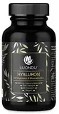 Hyaluron Kapseln hochdosiert 500mg 90 Stück (3 Monate) Hyaluronsäure mit Vitamin C, Zink, Selen, Vitamin B2 - Laborgeprüft, Vegan, hergestellt in DE