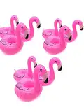 9 Stück Kleine Flamingo Getränkehalter, Aufblasbare Getränkehalter für Whirlpool, mit Reparaturflicken, Mini-Flamingo Schwimmender Getränkehalter, Getränkehalter für Schwimmbad