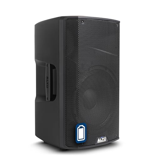 ALTO TX412B 600W 12-Zoll Akkubetriebener PA Anlage mit Bluetooth, 2-Kanal Mixer, für True Wireless Auftritte im Freien für Mobile DJs und Musiker
