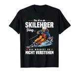Ski Gadgets Skifahrer Skifahren Skikurs Zubehör Skilehrer T-Shirt