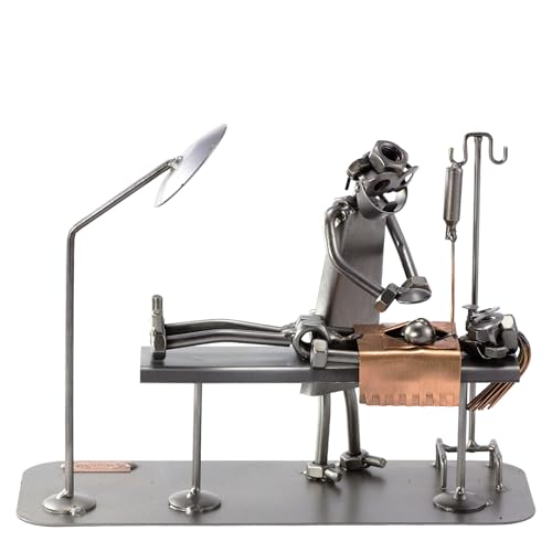 Steelman24 I Schraubenmännchen Plastischer Chirurg I Made in Germany I Handarbeit I Geschenkidee I Stahlfigur I Metallfigur I Metallmännchen