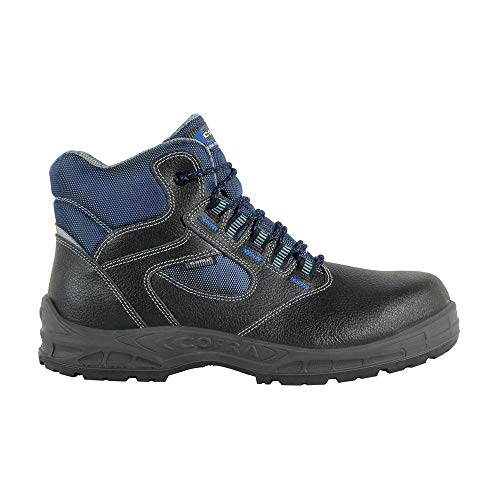 Cofra 12612-000.W47 RUHR BLUE S3 SRC Sicherheitsstiefel, Schwarz/Grau, Größe 47