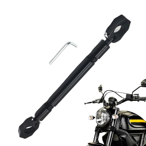 Motorcycle Stabilizer Bar, Aluminum Alloy Handlebar Brace, Reinforced Motorbike Balance Tool, Adjustable Support Mount, Mobile Phone Holder for Motorbike, Riding, Touring, Road