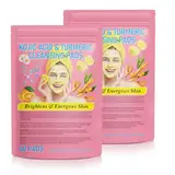 Kurkuma Kojic Säure Reinigungspads - 80 Stück Turmeric Cleansing Pads, Turmeric Kojic Acid Exfoliating Cleansing Pads, Kurkuma-Kojisäure-Pads, Peeling-Pads für Alle Hauttypen, Gesicht am Körper