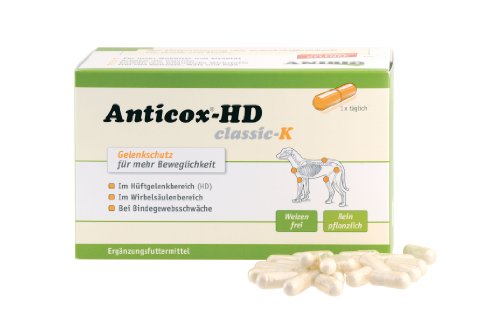 Anibio Anticox-HD Classic K - Ergänzungsfuttermittel für Hunde und Katzen - 140 Kapseln