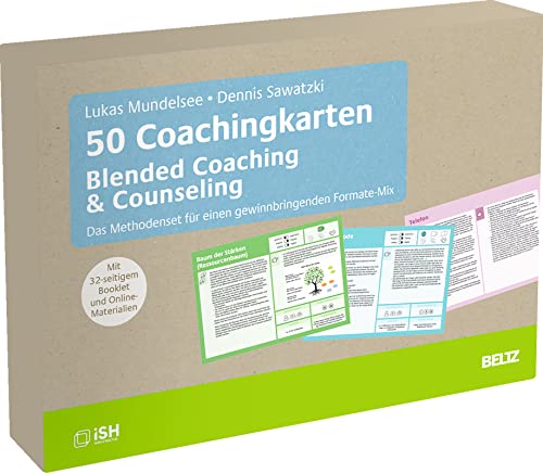 50 Coachingkarten Blended Coaching & Counseling: Das Methodenset für einen gewinnbringenden Formate-Mix. Mit 32-seitigem Booklet und Online-Materialien