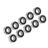 VOBOR Kugellager,6001-2RS Ball Bearings Und 10 Stück Double Protected Deep Groove Ball Bearings Für Industriemaschinen, Autos, Für Schiffe, Haushaltsgeräte, Gesundheitssystem (8x22x7MM)