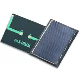 Comforty 2 Stück Solarpanel Klein, Solarplatten 3V 65X48mm für Sonnenenergie, Heimwerken, Wissenschaft Projekte - Spielzeug - Akku-Ladegerät