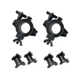 2Pack Bühnenbeleuchtung Klemmen O-Klemme passend für 3 Rohrdurchmesser 25 mm 36 mm 48 mm ，20KG Ladekapazität(Schwarz)