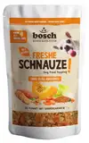 Bosch Freshe Schnauze - Sonnig gelbes Ackergemüse 1 x 200 g | Topping für Hundefutter | Für Trockenfutter und Nassfutter geeignet | mit frischem Kürbis, Karotten, Süßkartoffeln & roten Linsen