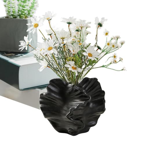 Korallenvase,Keramik-Korallenvase - Dekorative Blumenvase aus Keramik für die Inneneinrichtung,Boho-Blumenvasen, Heimdekoration, Skulpturenarbeit für Couchtisch, Bücherregal, Wohnzimmer