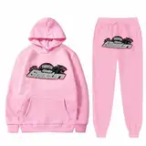 NLJSWJ Trapstar Herbst Lässige Teenagers Brief Bedruckt Lange Ärmel Hooded Pullover Sweatanzug Trapstar 2024 Mode Y2K Sportliche Hoodies Tracksuits in 2-teiligen Mehrere Farben und Größen Erhältlich